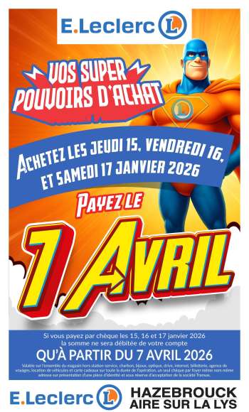 Catalogue E.Leclerc - 12/01/2026 - 18/01/2026.