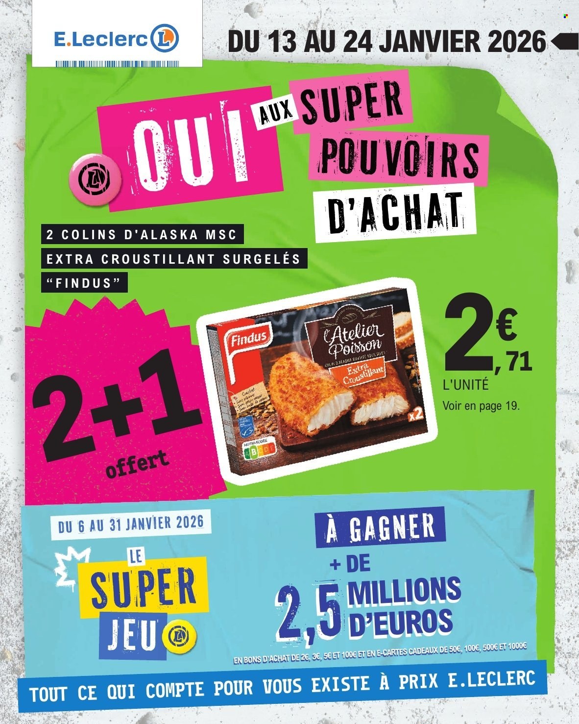 Catalogue E.Leclerc - 13/01/2026 - 24/01/2026. Page 1