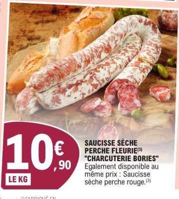 SAUCISSE SÈCHE PERCHE FLEURIE