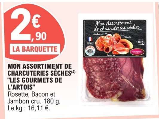MON ASSORTIMENT DE CHARCUTERIES SÈCHES "LES GOURMETS DE L'ARTOIS"
