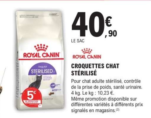 CROQUETTES CHAT STÉRILISÉ