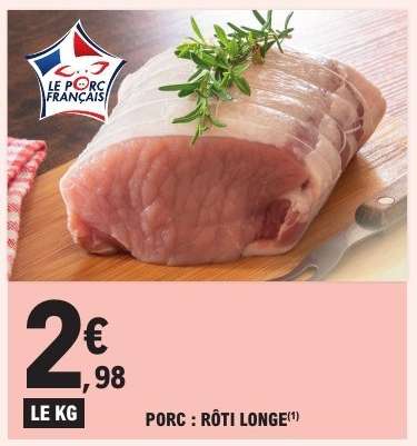 Porc : Rôti Longe
