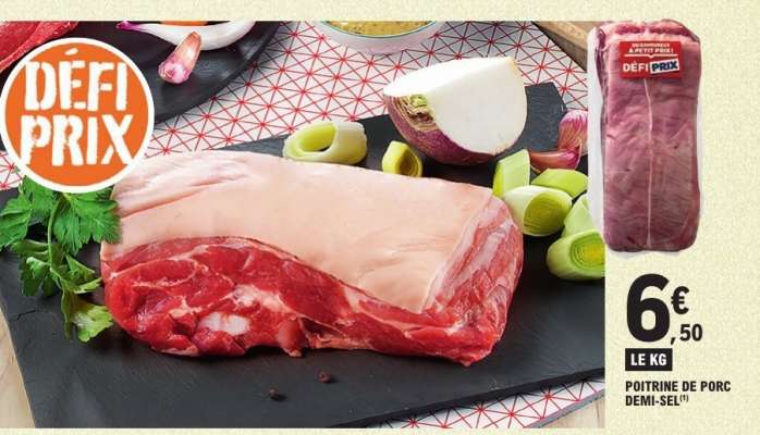 Poitrine de Porc Demi-Sel