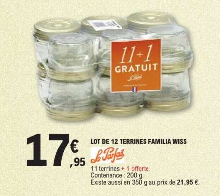 LOT DE 12 TERRINES FAMILIA WISS