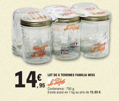 LOT DE 6 TERRINES FAMILIA WISS