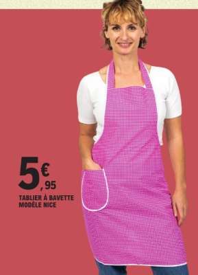 Tablier à bavette modèle Nice