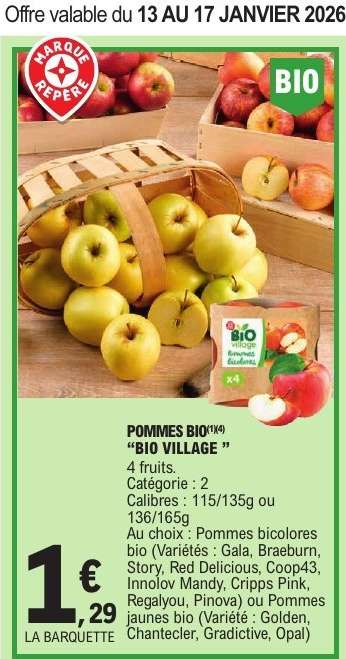 POMMES BIO 'BIO VILLAGE'