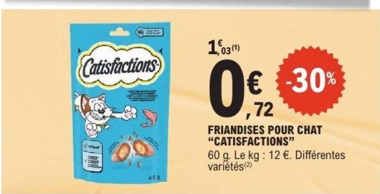 Friandises pour chat Catisfactions