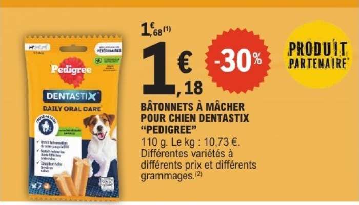 Bâtonnets à mâcher pour chien Dentastix 'Pedigree'