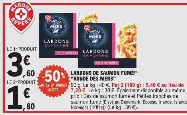 LARDONS DE SAUMON FUMÉ 'RONDE DES MERS'