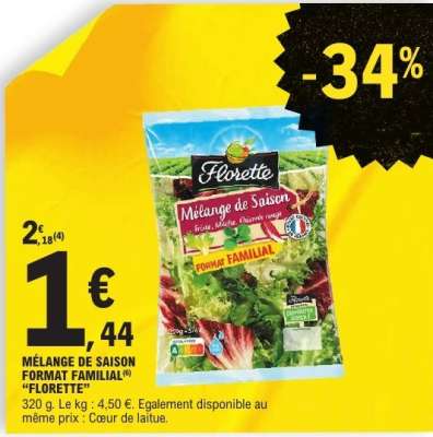 MÉLANGE DE SAISON FORMAT FAMILIAL "FLORETTE"