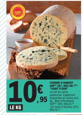 Fourme d'Ambert AOP 28% Mat.Gr.