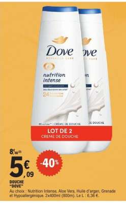 DOVE Crème de douche