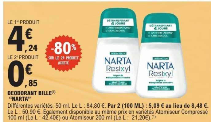 Déodorant Bille Narta