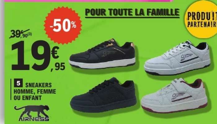 Sneakers Homme, Femme ou Enfant