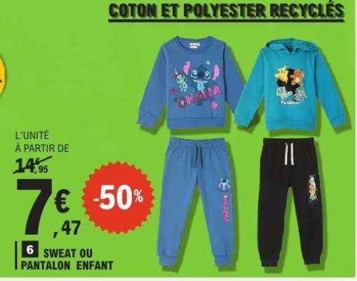 SWEAT OU PANTALON ENFANT