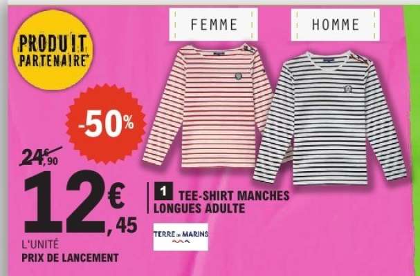 TEE-SHIRT MANCHES LONGUES ADULTE