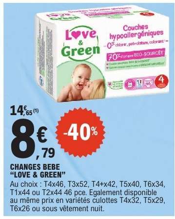 CHANGES BEBE "LOVE & GREEN"