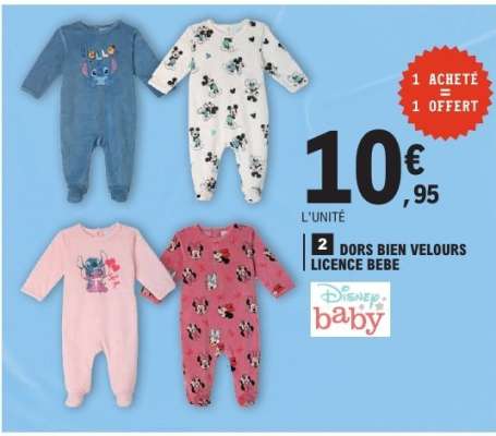 DORS BIEN VELOURS LICENCE BEBE