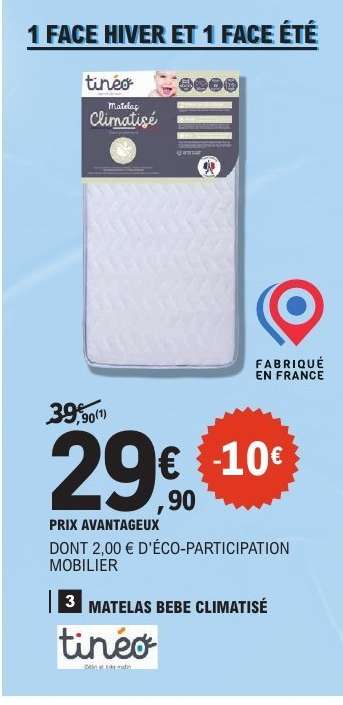 Matelas Bébé Climatisé