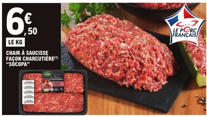 Chair à saucisse façon charcutière 'Socopa'