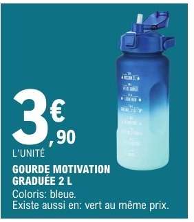 GOURDE MOTIVATION GRADUÉE 2 L