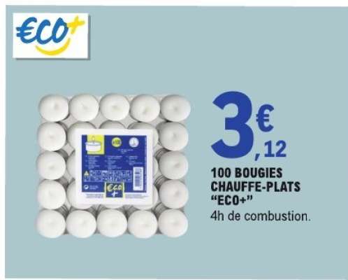 100 BOUGIES CHAUFFE-PLATS “ECO+”