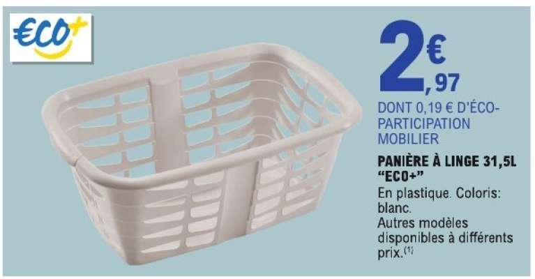 PANIÈRE À LINGE 31,5L “ECO+”