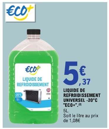 LIQUIDE DE REFROIDISSEMENT UNIVERSEL -20°C ECO+