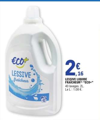 LESSIVE LIQUIDE FRAÎCHEUR “ECO+”