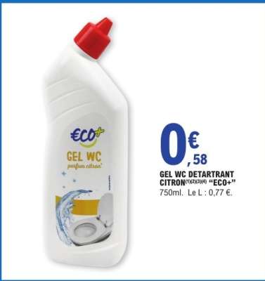 GEL WC DETARTRANT CITRON "ECO+"