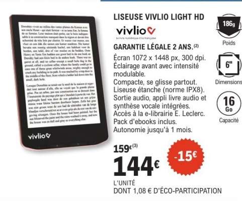 LISEUSE VIVLIO LIGHT HD