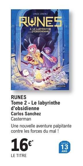 RUNES Tome 2 - Le labyrinthe d'obsidienne