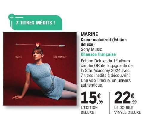 MARINE Coeur maladroit (Édition deluxe)