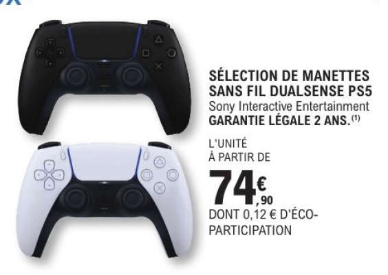 SÉLECTION DE MANETTES SANS FIL DUALSENSE PS5