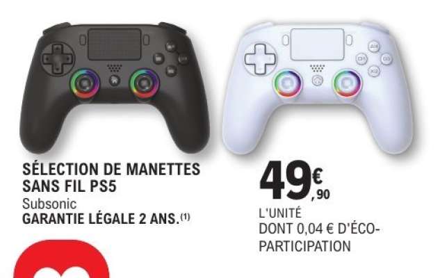 SÉLECTION DE MANETTES SANS FIL PS5