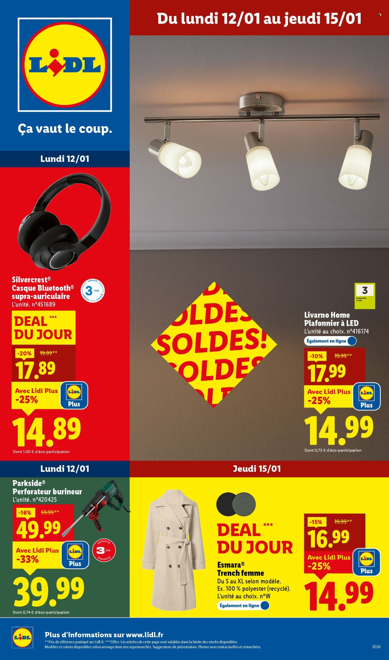 Catalogue Lidl - 12/01/2026 - 15/01/2026. Page 1