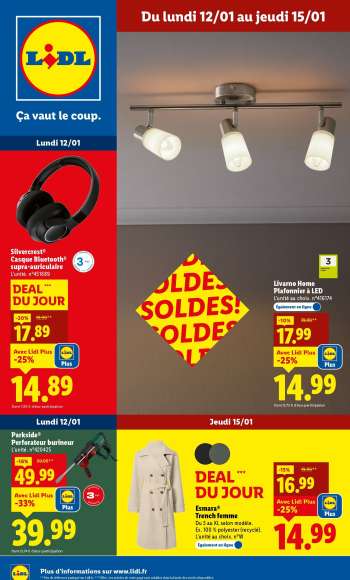 Catalogue Lidl - 12/01/2026 - 15/01/2026.