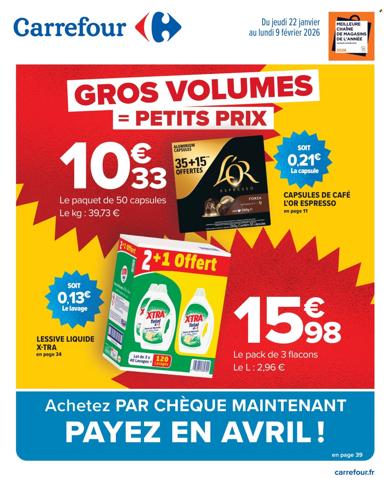Catalogue Carrefour Hypermarchés - 22/01/2026 - 09/02/2026. Page 1