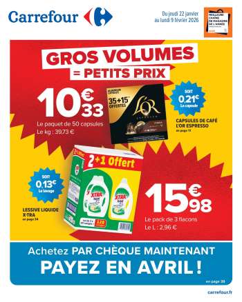 Catalogue Carrefour Hypermarchés - 22/01/2026 - 09/02/2026.