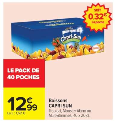 Boissons CAPRI SUN