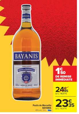 Pastis de Marseille Bayanis