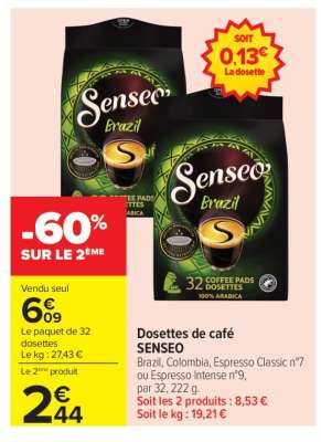 Dosettes De Café Senseo