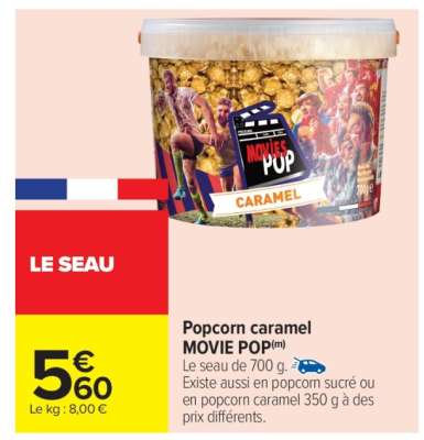 Popcorn caramel MOVIE POP
