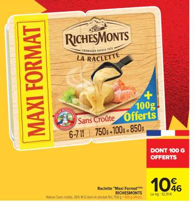 Raclette "Maxi Format"