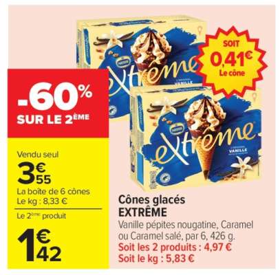 Cônes glacés EXTRÊME