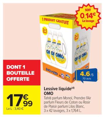 LESSIVE LIQUIDE “OMO”