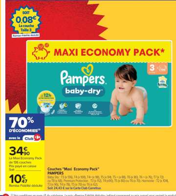 Pampers Maxi Economy Pack