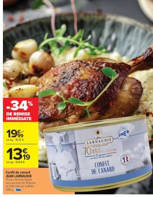 Confit de canard JEAN LARNAUDIE