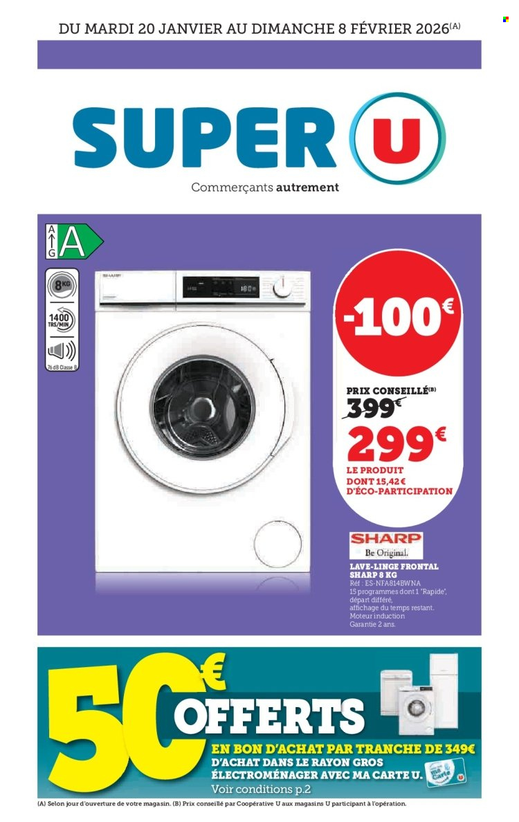 Catalogue SUPER U - 20/01/2026 - 08/02/2026. Page 1